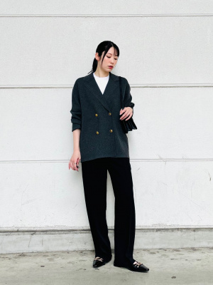 PLST(プラステ)公式 | レーヨンブレンドニットダブルジャケット