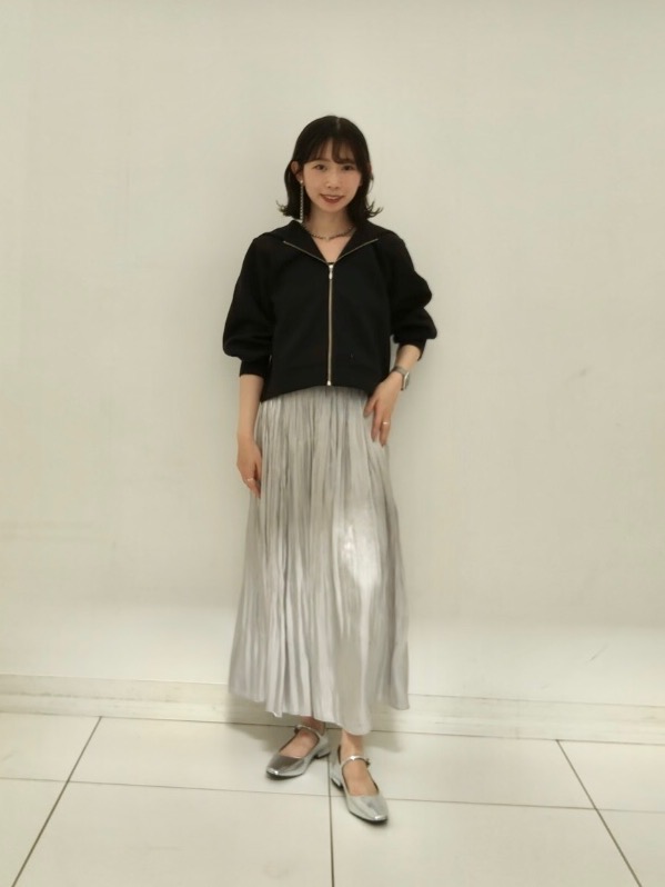 マンテココート、ラメシアーリブタートルネックセーター （長袖