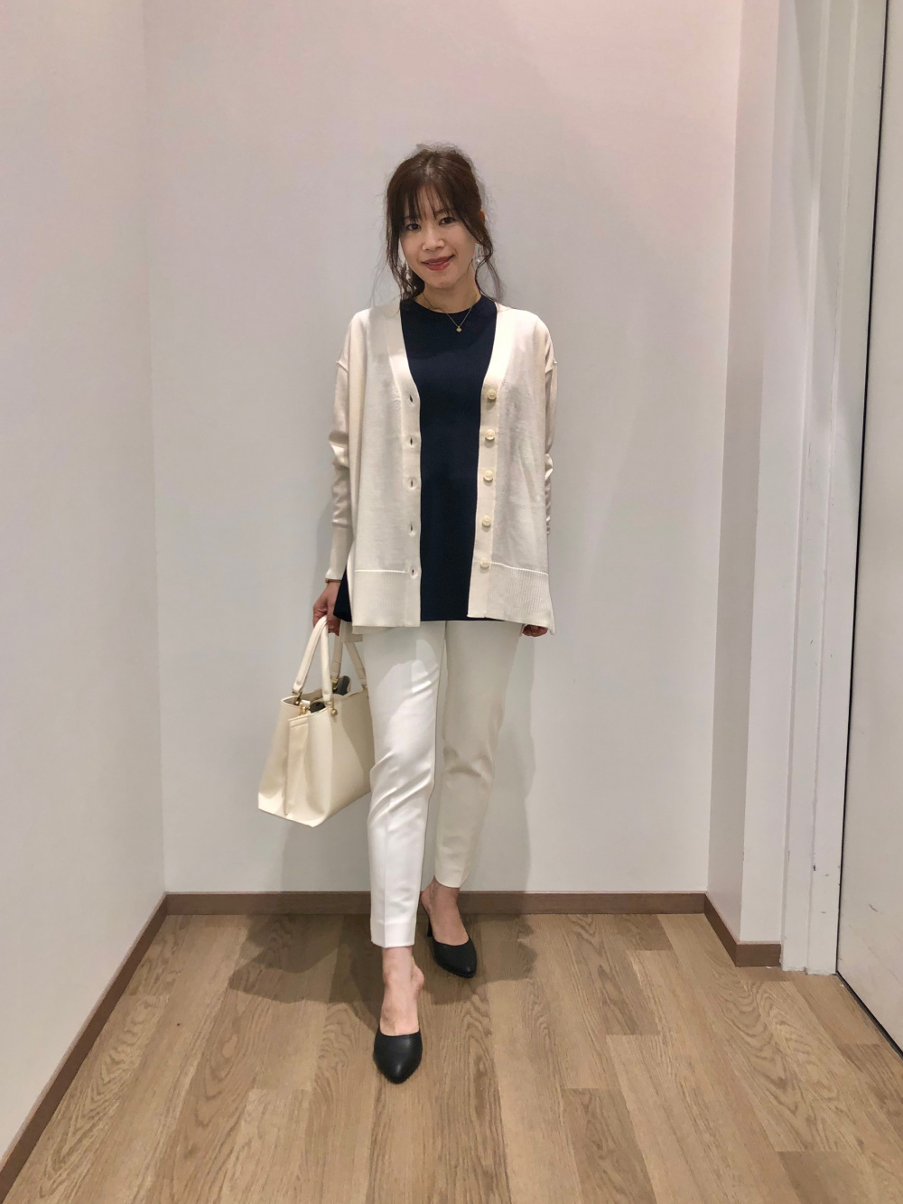 丈短め】ホールガーメント®ニットサーキュラースカート、ホール