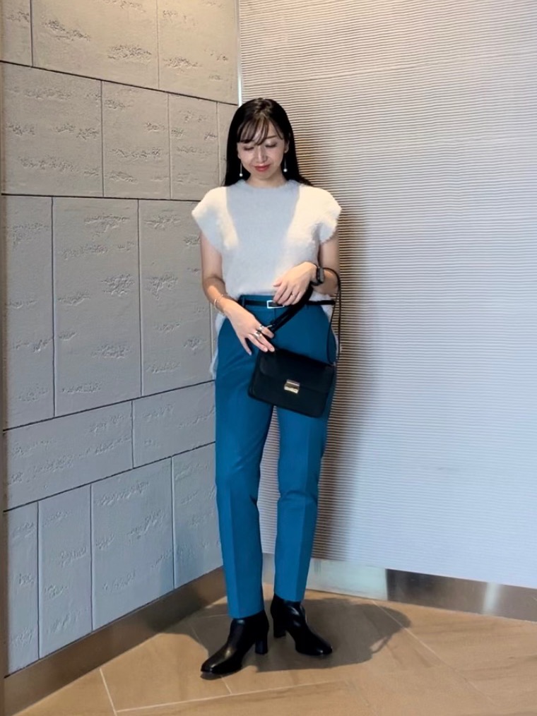 スティックパンツ（コットンブレンド）、ホールガーメント®ペプラム 
