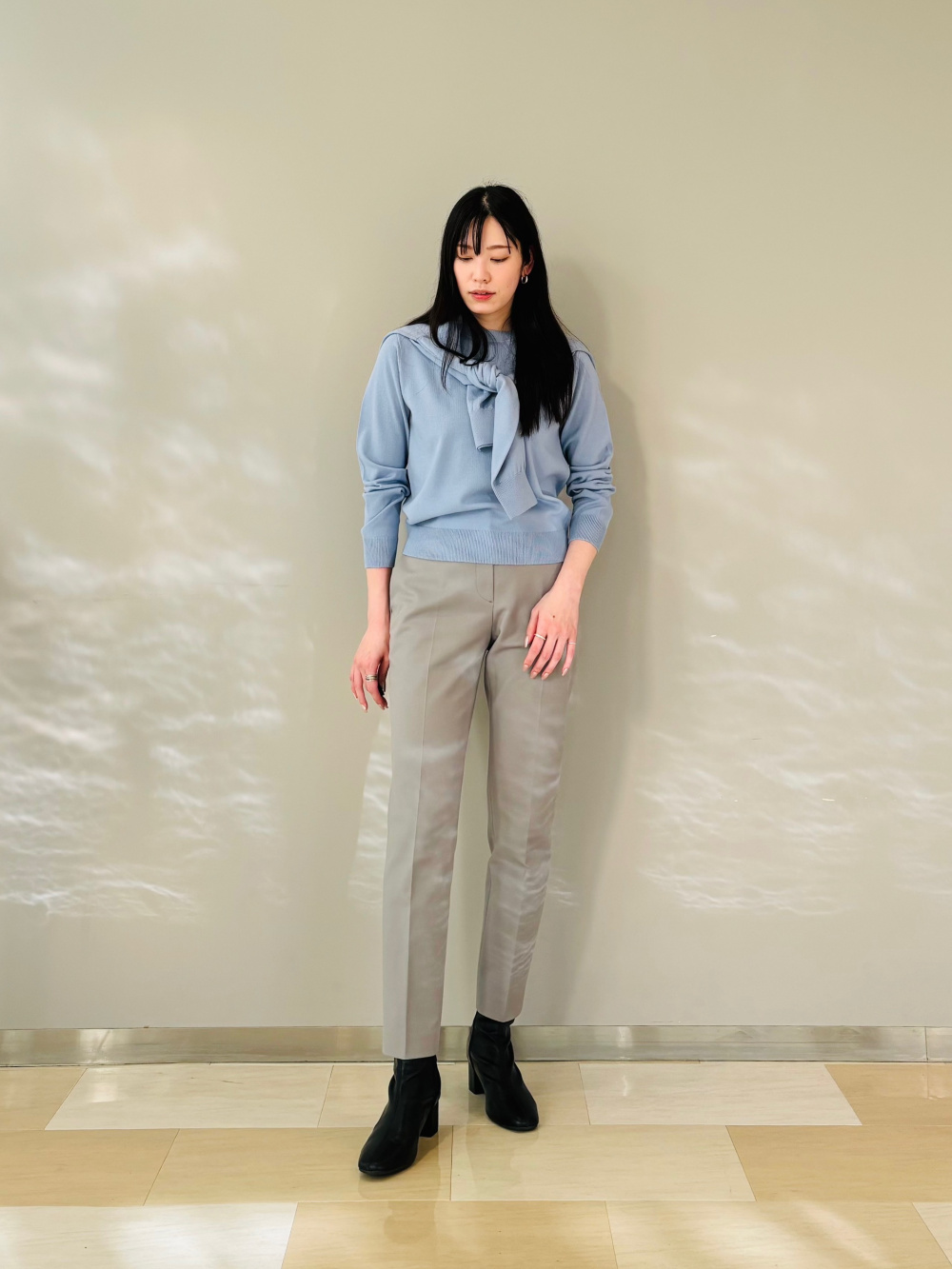 2024年モデル スティックパンツ（コットンブレンド）、ウールブレンド