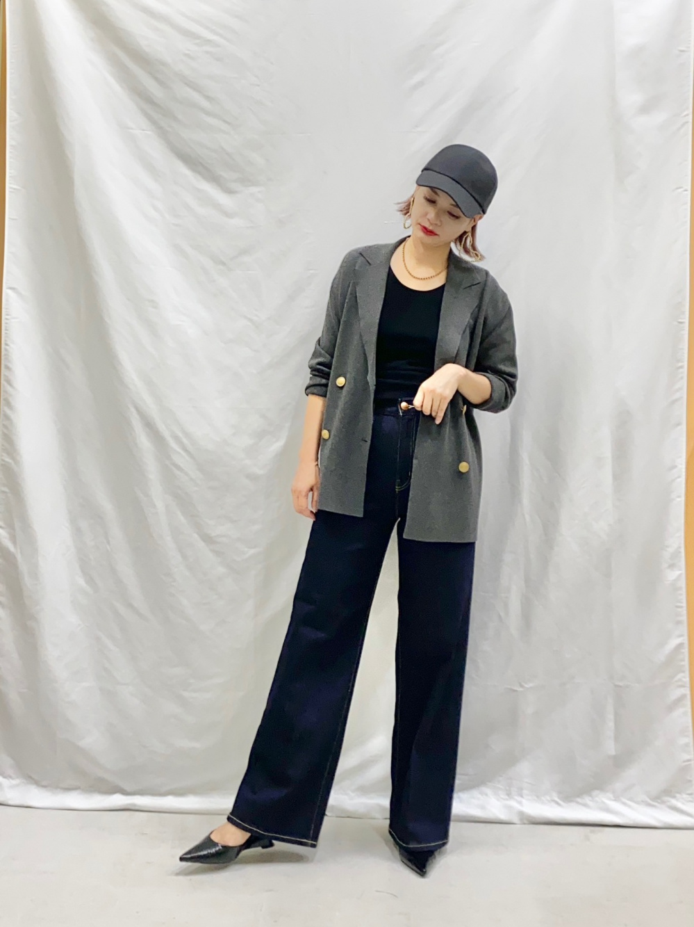 プラステ　【新品】　レーヨンブレンドニットダブルジャケット　S PLST(プラステ)公式 | レーヨンブレンドニットダブルジャケット