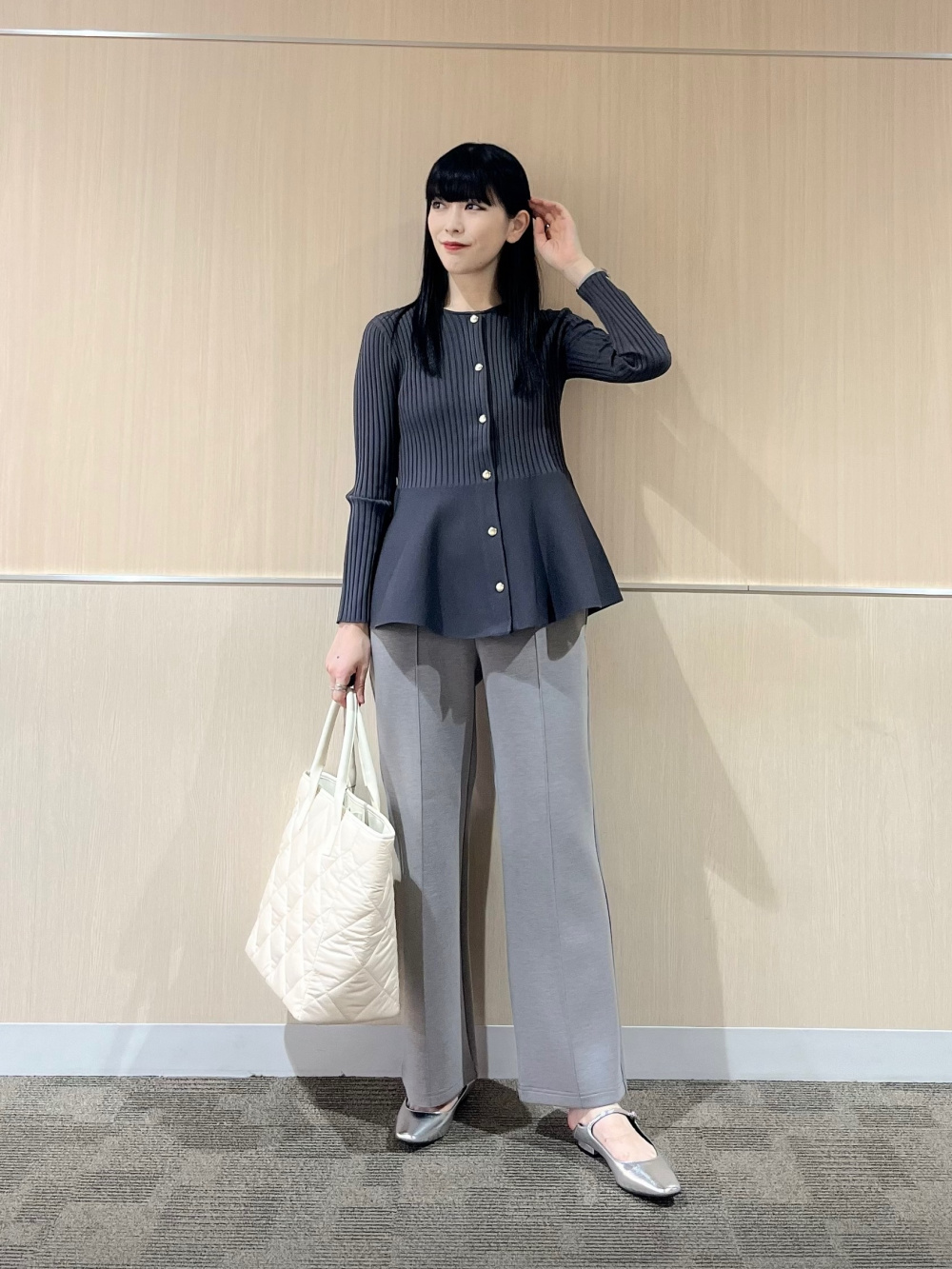 ライトバルーンイージーストレートパンツ（セットアップ可能