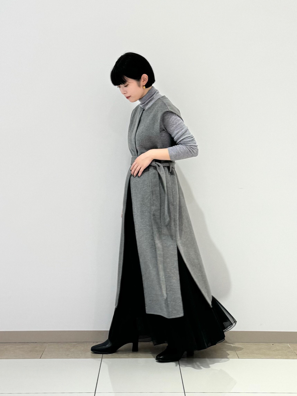 2024年モデル スティックパンツ（コットンブレンド）、ウールブレンド