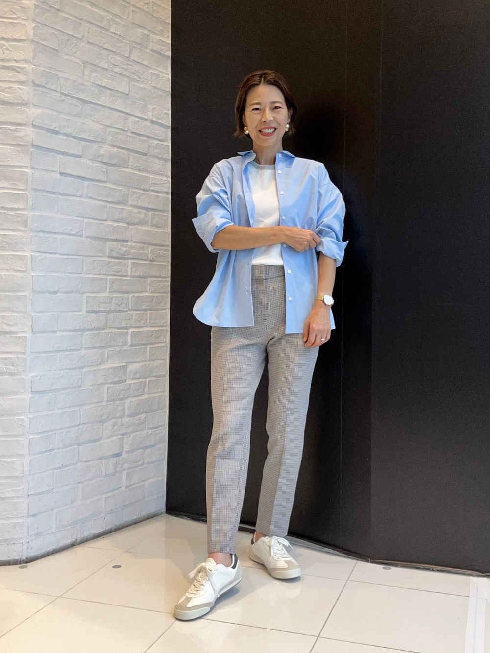 美品☆ 洗える プラステ 2024年モデル パンツスーツ ライトグレー PLST(プラステ)公式 | スーツ(レディース)