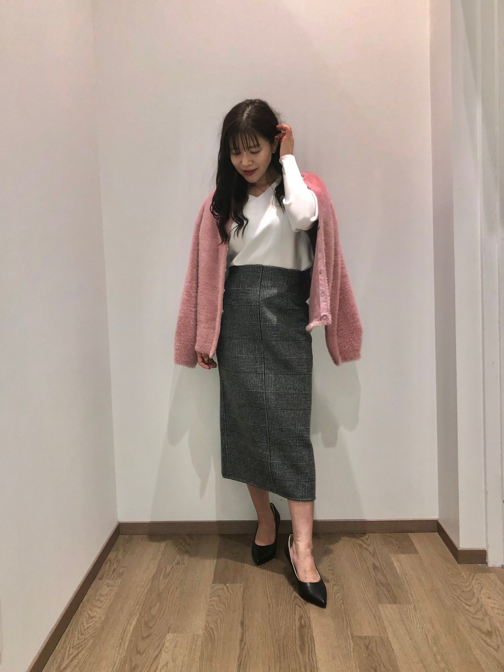 ドットエアー×ホールガーメントニット　スカート2 ドットエアー×ホールガーメントニット スカート2