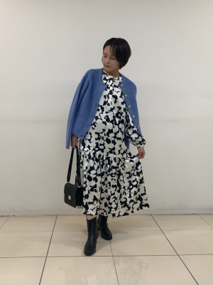 PLST(プラステ)公式 | フラワープリントワンピース（長袖）