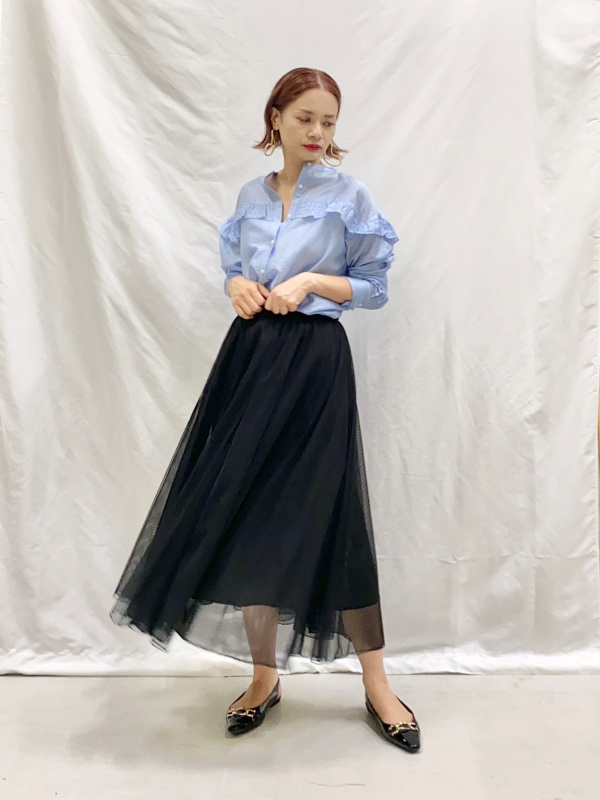 ボリュームチュールスカート、ホールガーメント®フォルム ボリュームチュールスカート、ホールガーメント®フォルム