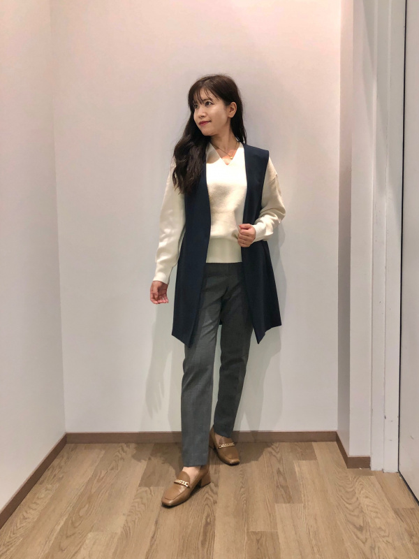 1回着　美品　プラステ　23SS UVカット　ウォッシャブル ジレ　　　M PLST(プラステ)公式 | ジレ・ベスト(レディース)
