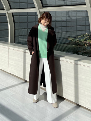 PLST(プラステ)公式 | 2024年モデル ウールブレンドリバーロングコート