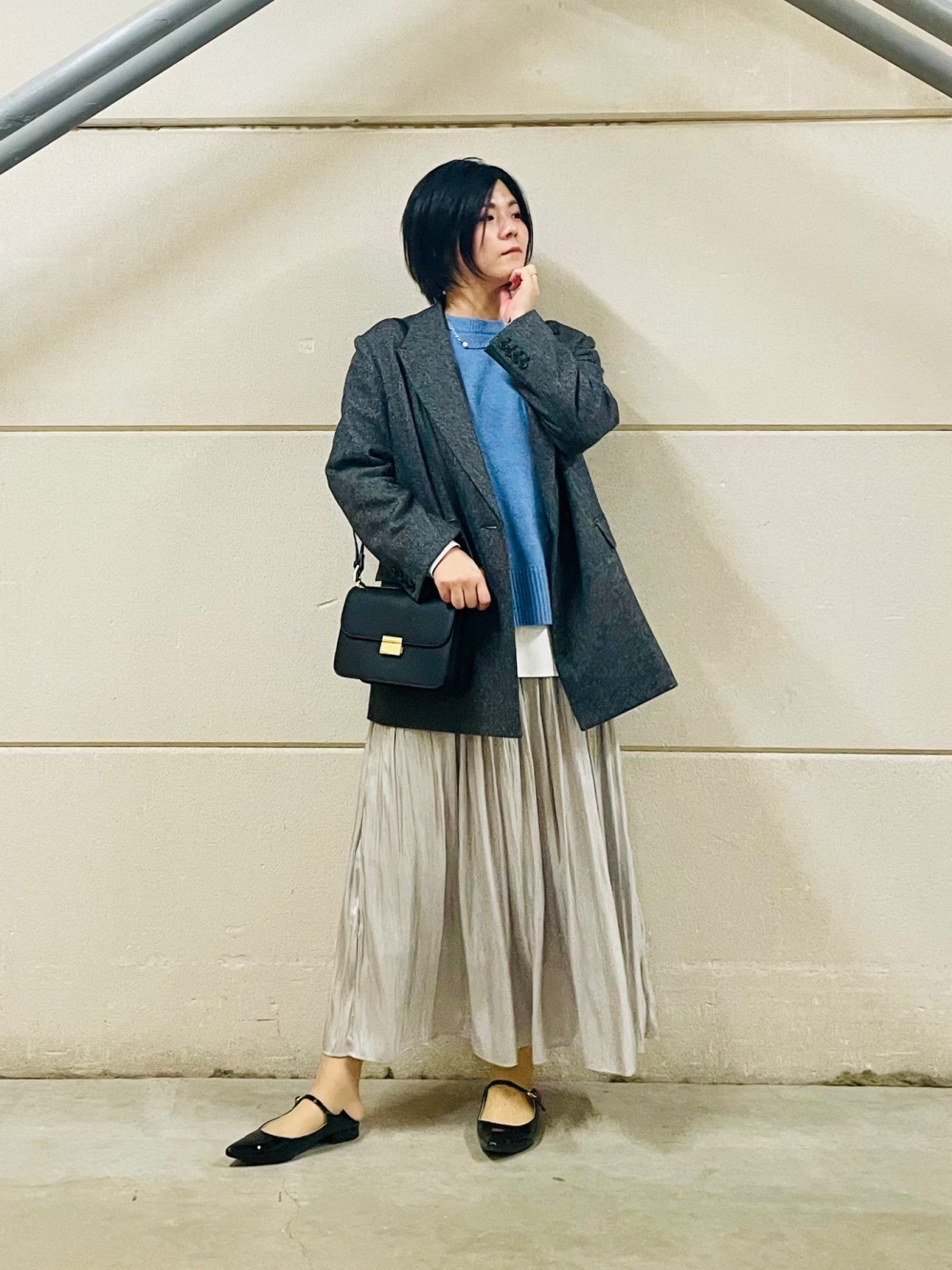 カデュネ　チュールヤーンメッシュニット　ブラック CADUNE（カデュネ）の「チュールヤーンメッシュニット（ニット