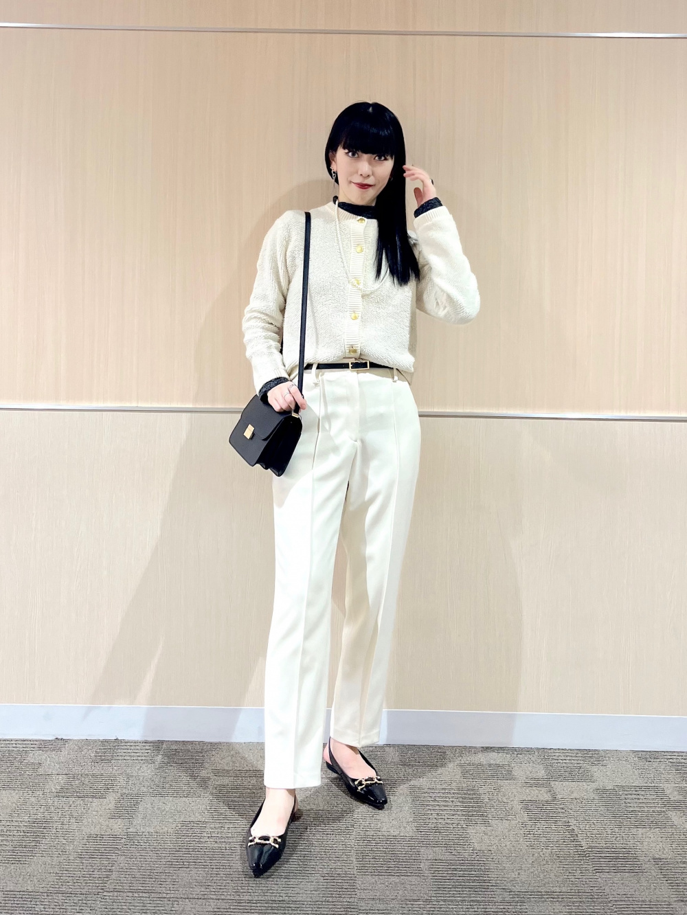 2024年/XL 極美品 プラステ ハイストレッチ トリコットスティック洗える◎ PLST(プラステ)公式 | 2024年モデル ハイストレッチトリコット