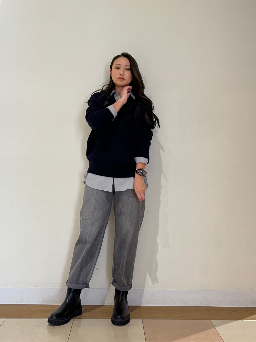 現行タグ プラステ ホールガーメント Ｖネックフレアワンピース Ｍ ブラック ホールガーメント®ニットVネックフレアワンピース、コンパクト