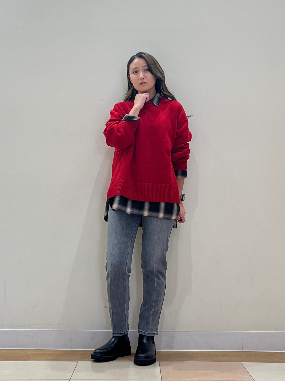 PLUS STYLEスティックジーンズ 124106003 124106023 124306015 