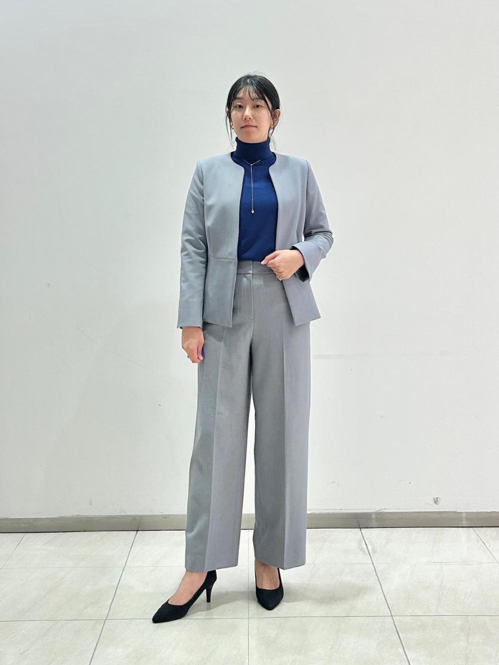 プラステ　【新品】　2024年モデル ウォームリザーブペプラムジャケット　L PLST(プラステ)公式 | 2024年モデル ウォームリザーブペプラムジャケット