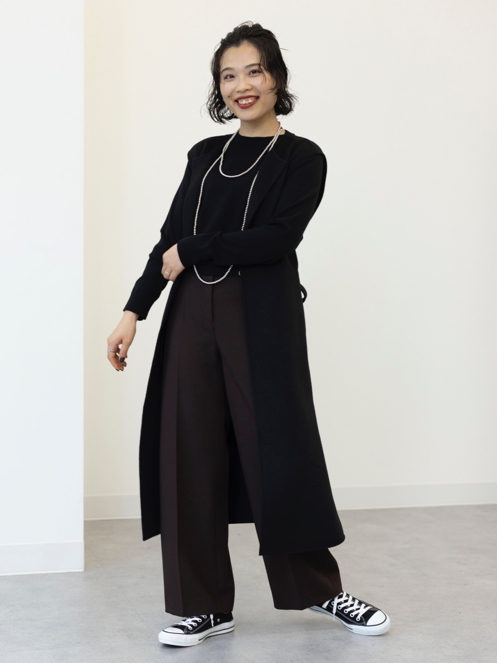2024年モデル ワイドパンツ（ウォームリザーブ）、ウールブレンド