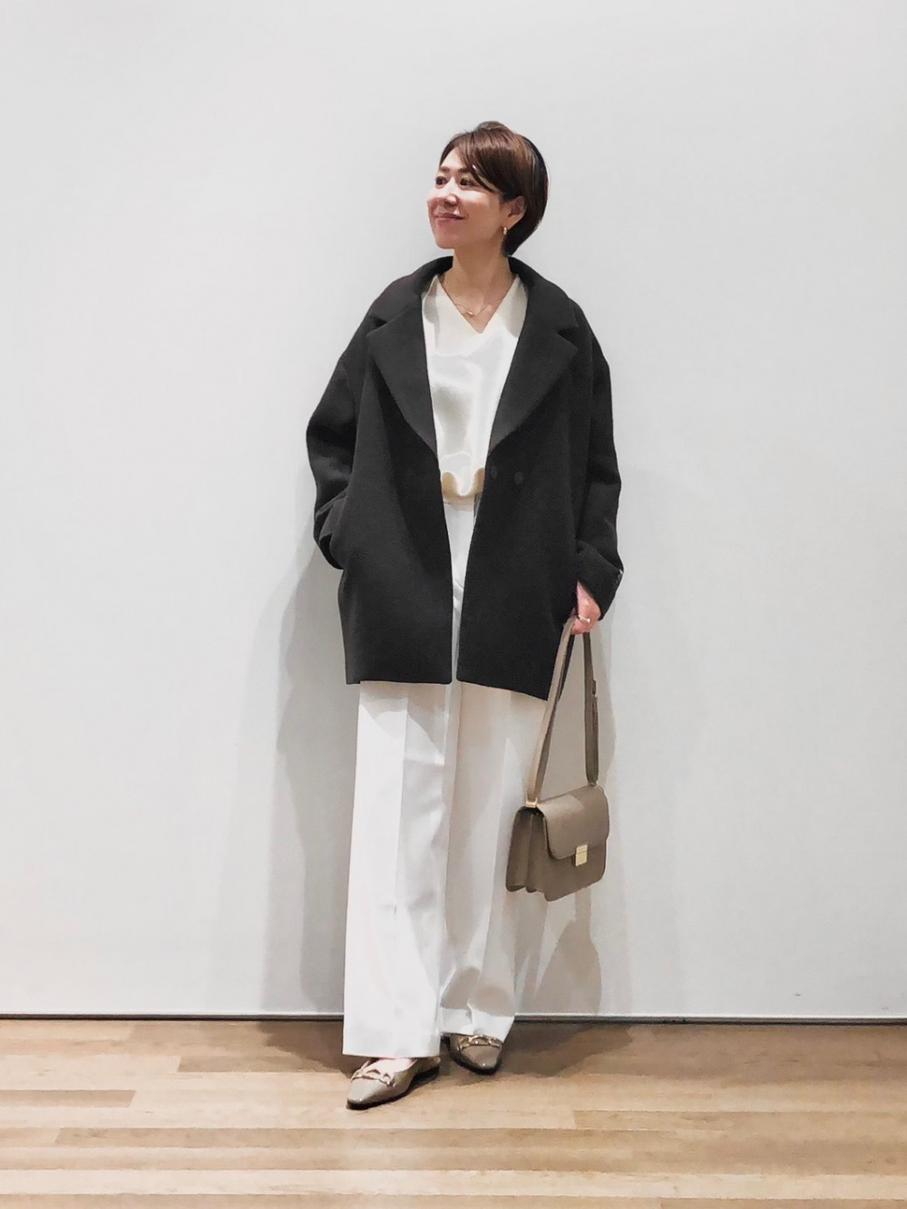 プラステ　【新品】　2024年モデル ウォームリザーブペプラムジャケット　L PLST(プラステ)公式 | 2024年モデル ウォームリザーブペプラムジャケット