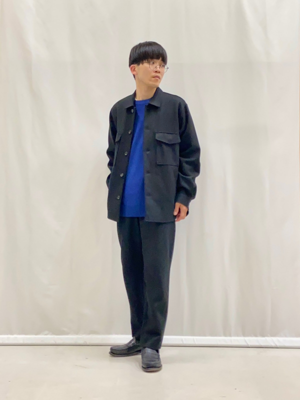 PLST プラステ スーツ ネイビー 紺 ノーカラージャケット XS