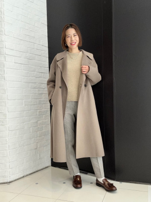 PLST(プラステ)公式 | 2024年モデル ウールブレンドリバーロングコート