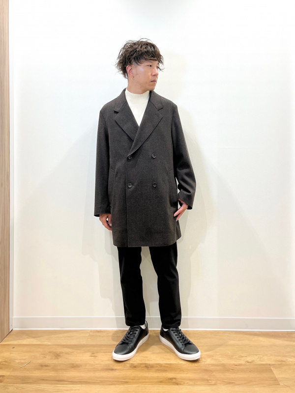 プレシャスニットメルトンノーカラージャケット、カシミヤ