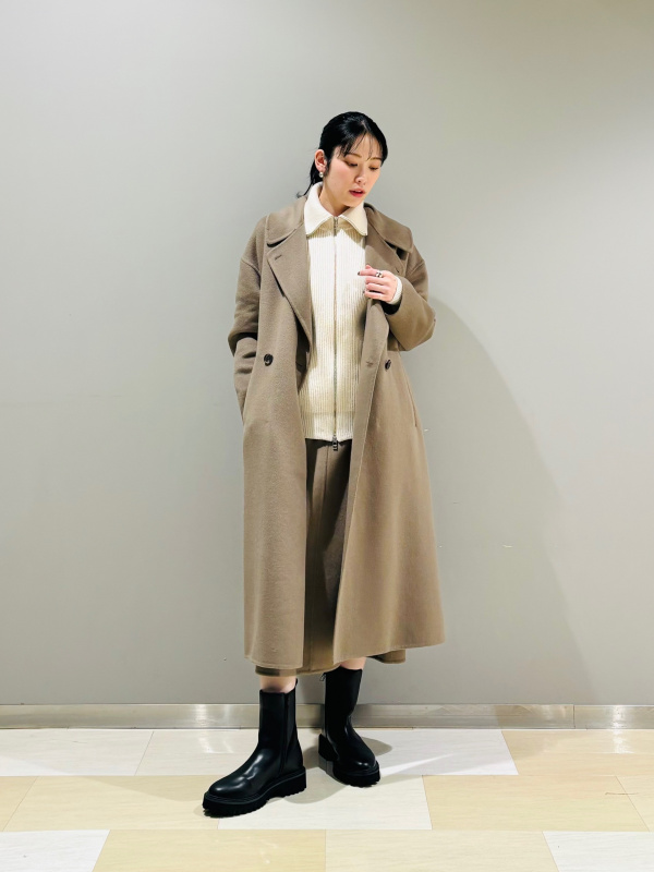 PLST ロングコート　リバーコートM theory PLST(プラステ)公式 | ウールブレンドリバーロングコート