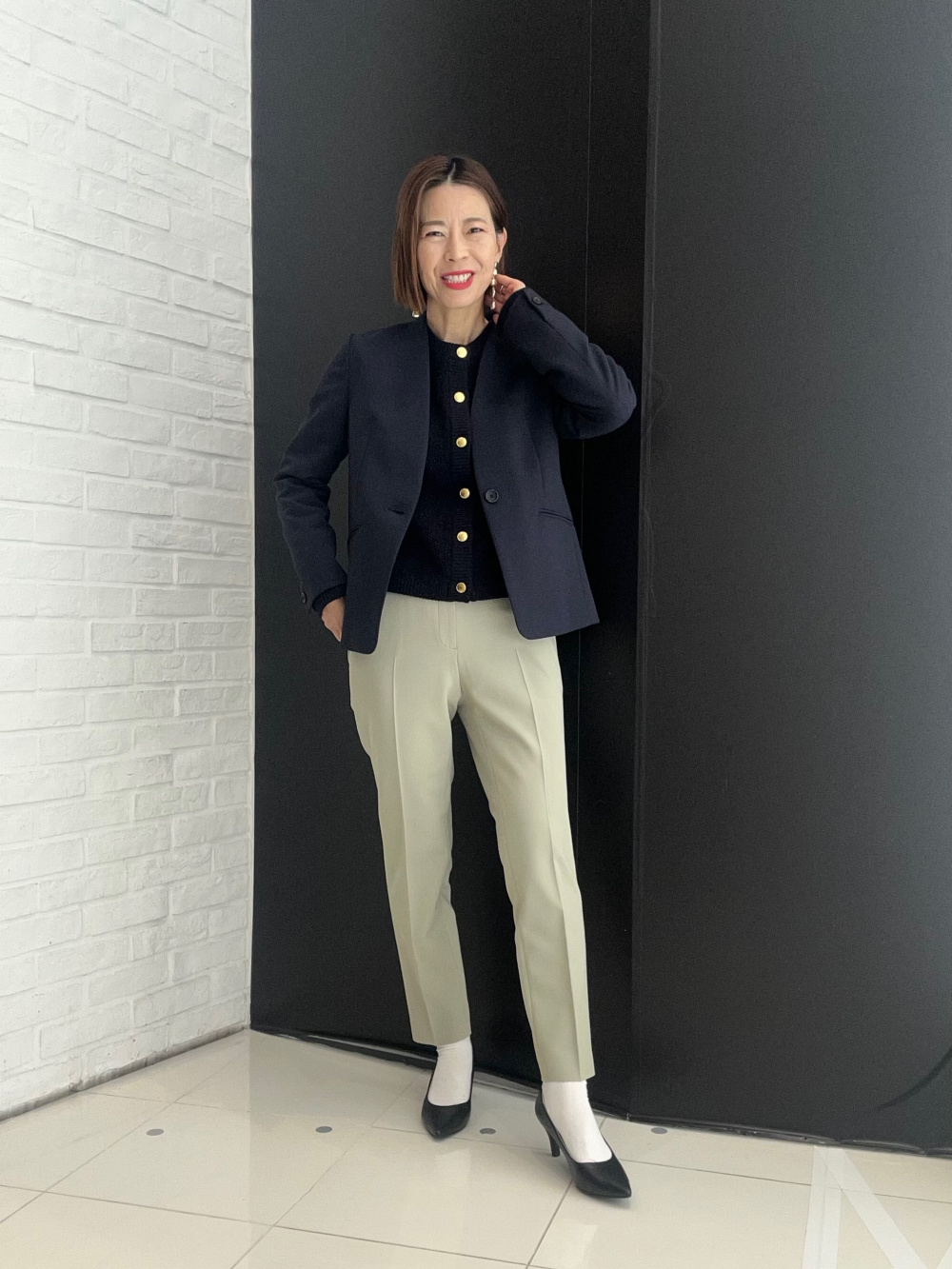 2024年モデル ウォームリザーブカラーレスジャケット、テーパード