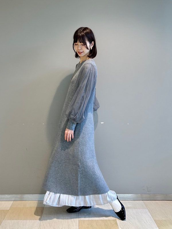 定番人気！ PLST(プラステ)公式 | チュールドッキングニットワンピース ワンピース