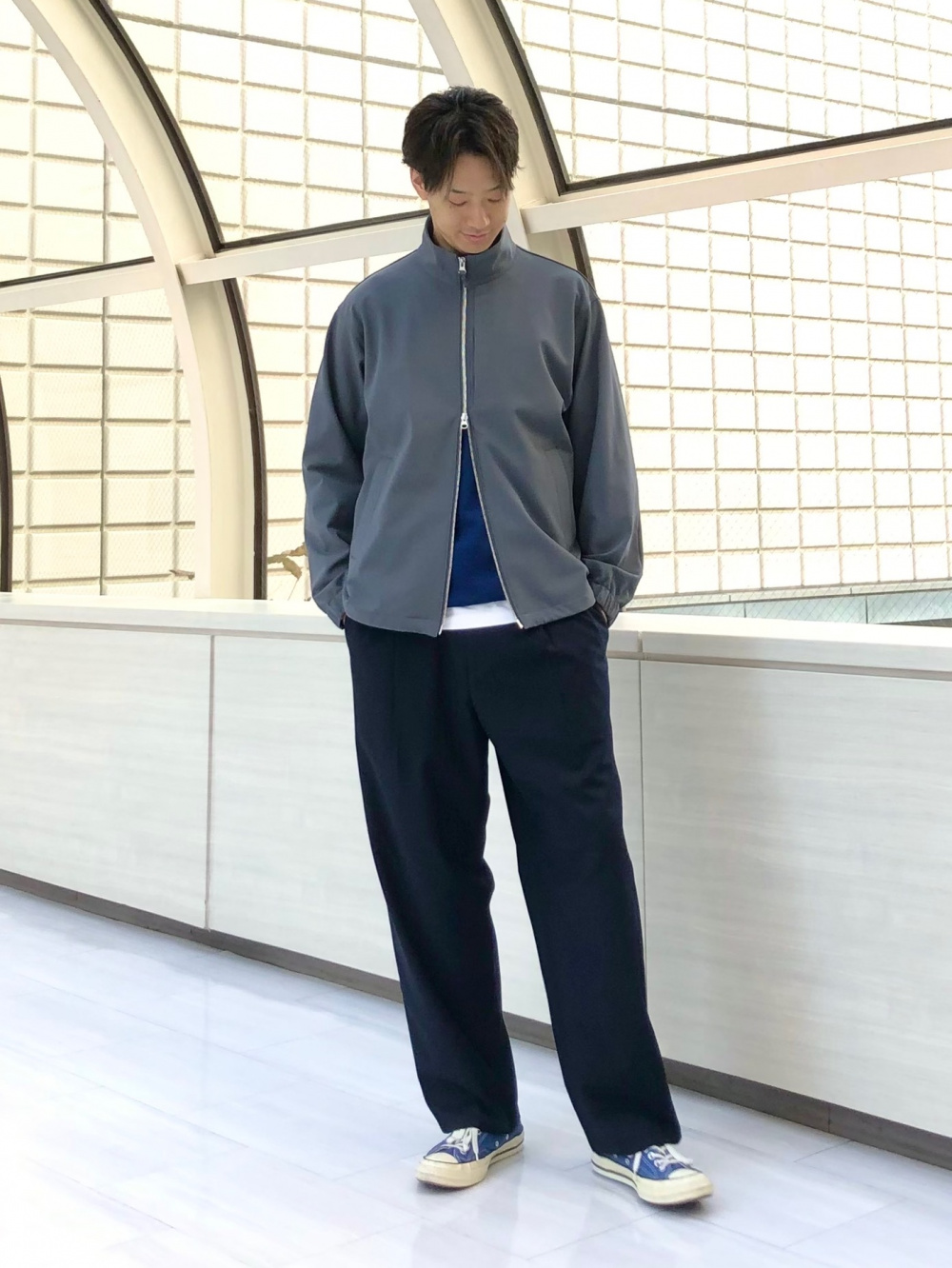 MAMMALブラック フルジップジャケット＆イージーパンツ セット 
