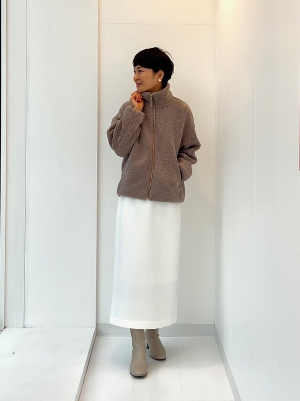 【定価19000円程】プラステ♡切替　ブラック　ブルゾン　長袖　フェイクレザー ツイードニットカーデスカートセットアップ（長袖）、フェイク