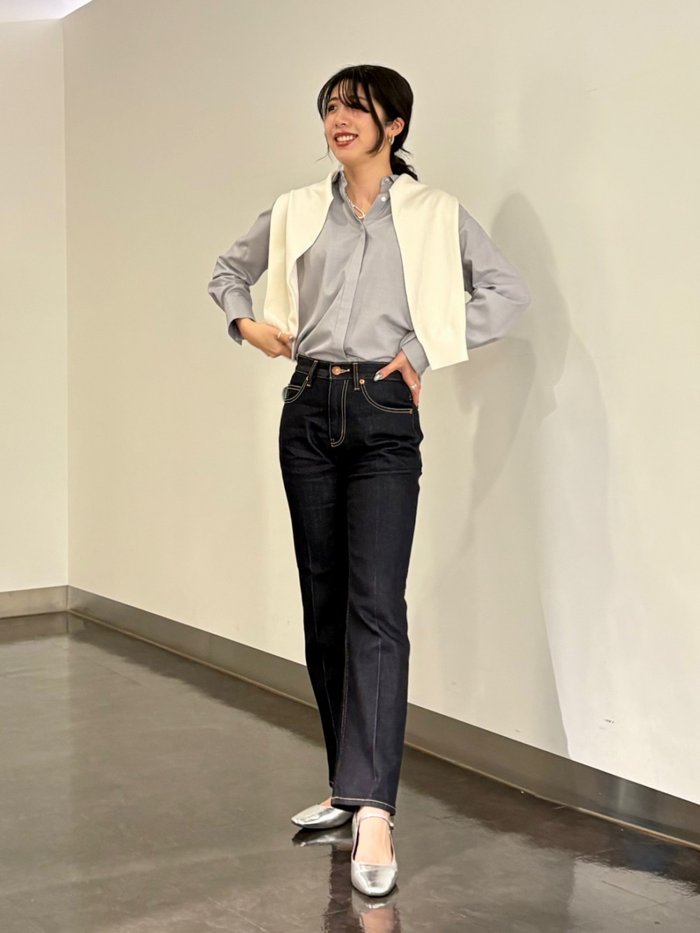 レーヨンブレンドリラクシーシャツ」の着用コーディネート| プラステ