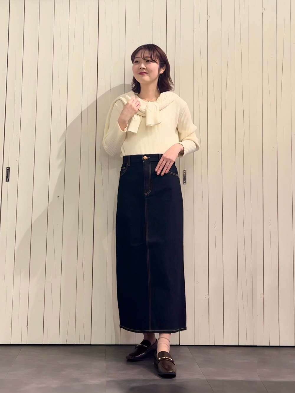 ★限定タイムセール★新品♡PLST♡ 新作 デニムナロースカート　定価1.1万 PLST(プラステ)公式 | デニムナロースカート
