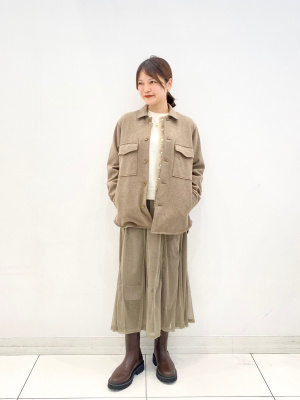 PLST(プラステ)公式 | プレシャスニットメルトンシャツブルゾン
