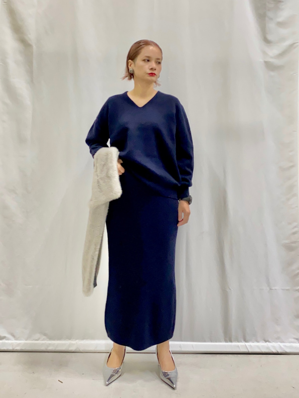 2024年モデル ウールモッサノーカラーハーフコート、ライトバルーン