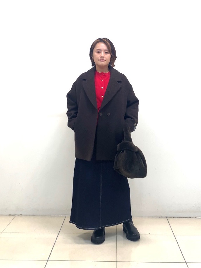 現行タグ プラステ ホールガーメント Ｖネックフレアワンピース Ｍ ブラック PLST(プラステ)公式 | ホールガーメント®ニットVネックフレアワンピース