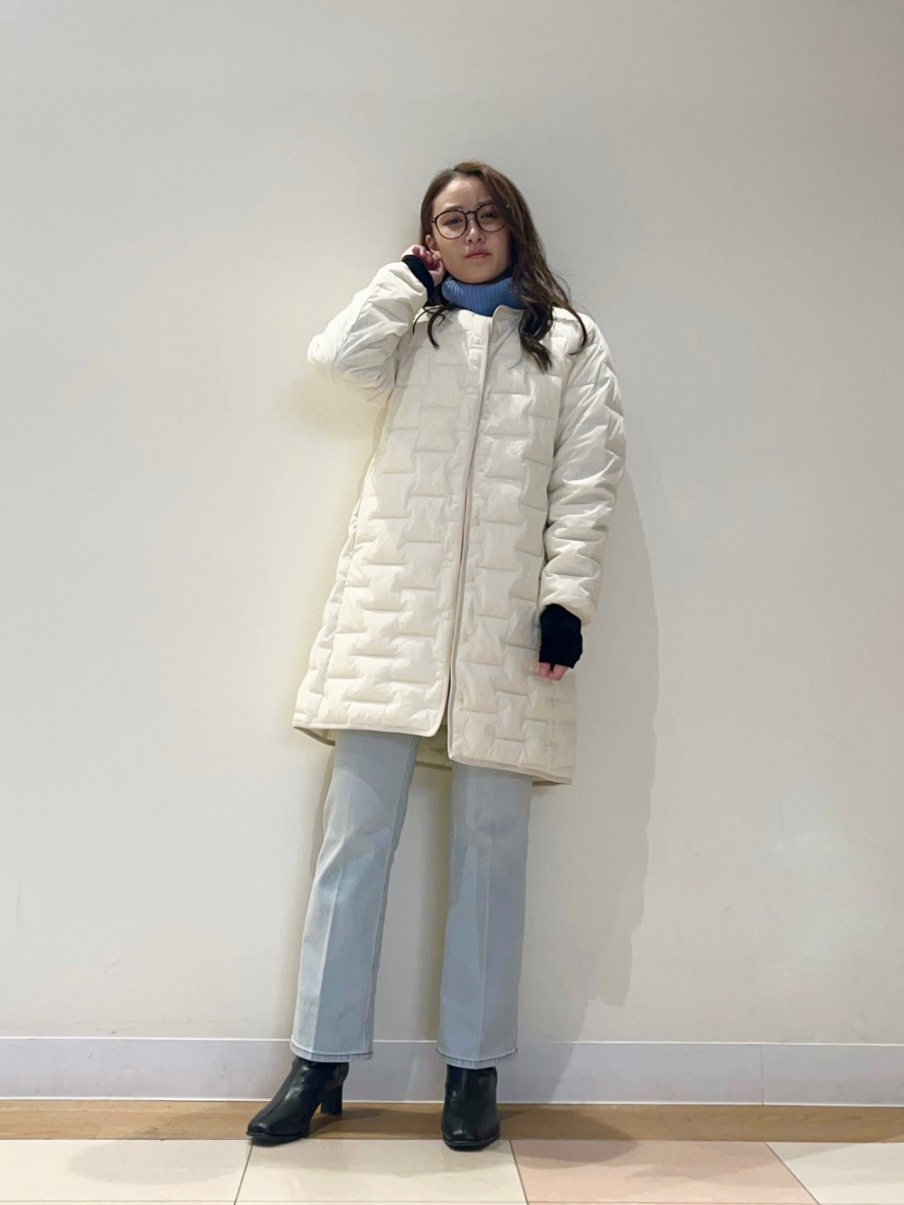 ボリュームチュールスカート、2024年モデル ウールブレンドリバー