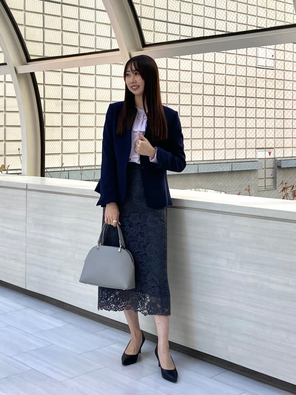 ウォームリザーブペプラムジャケット、スティックパンツ