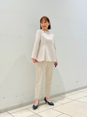 PLST(プラステ)公式 | フリルカラー2WAYペプラムセットアップ