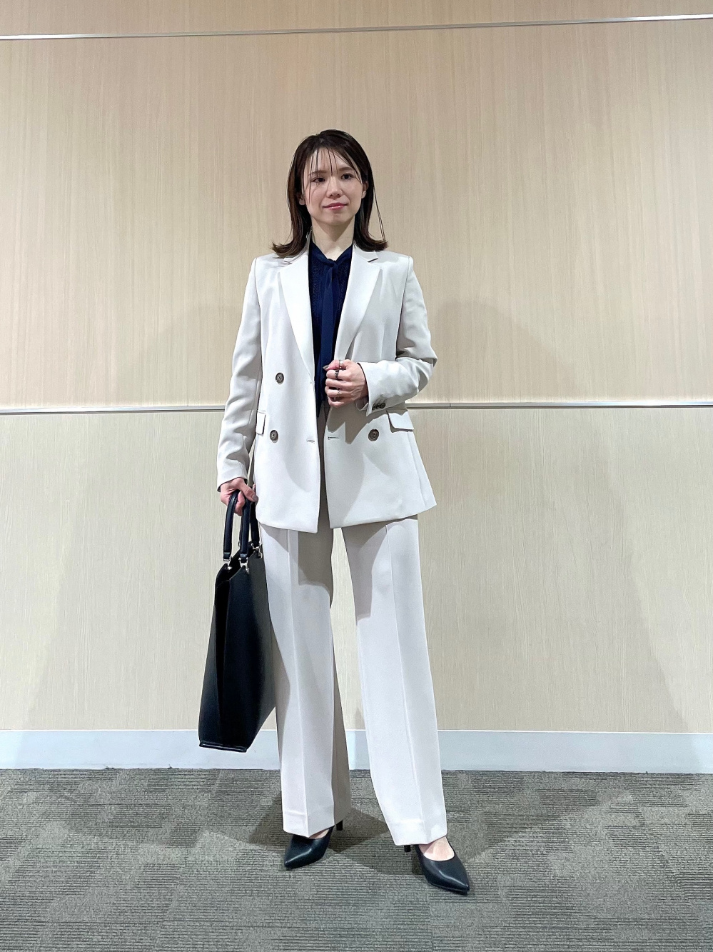 プラステ　【新品】　2024年モデル ウォームリザーブペプラムジャケット　L PLST(プラステ)公式 | 2024年モデル ウォームリザーブペプラムジャケット