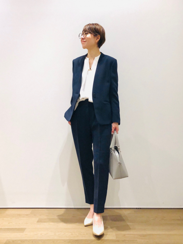 ノーカラージャケット」のレディースのコーディネート一覧 | プラステ