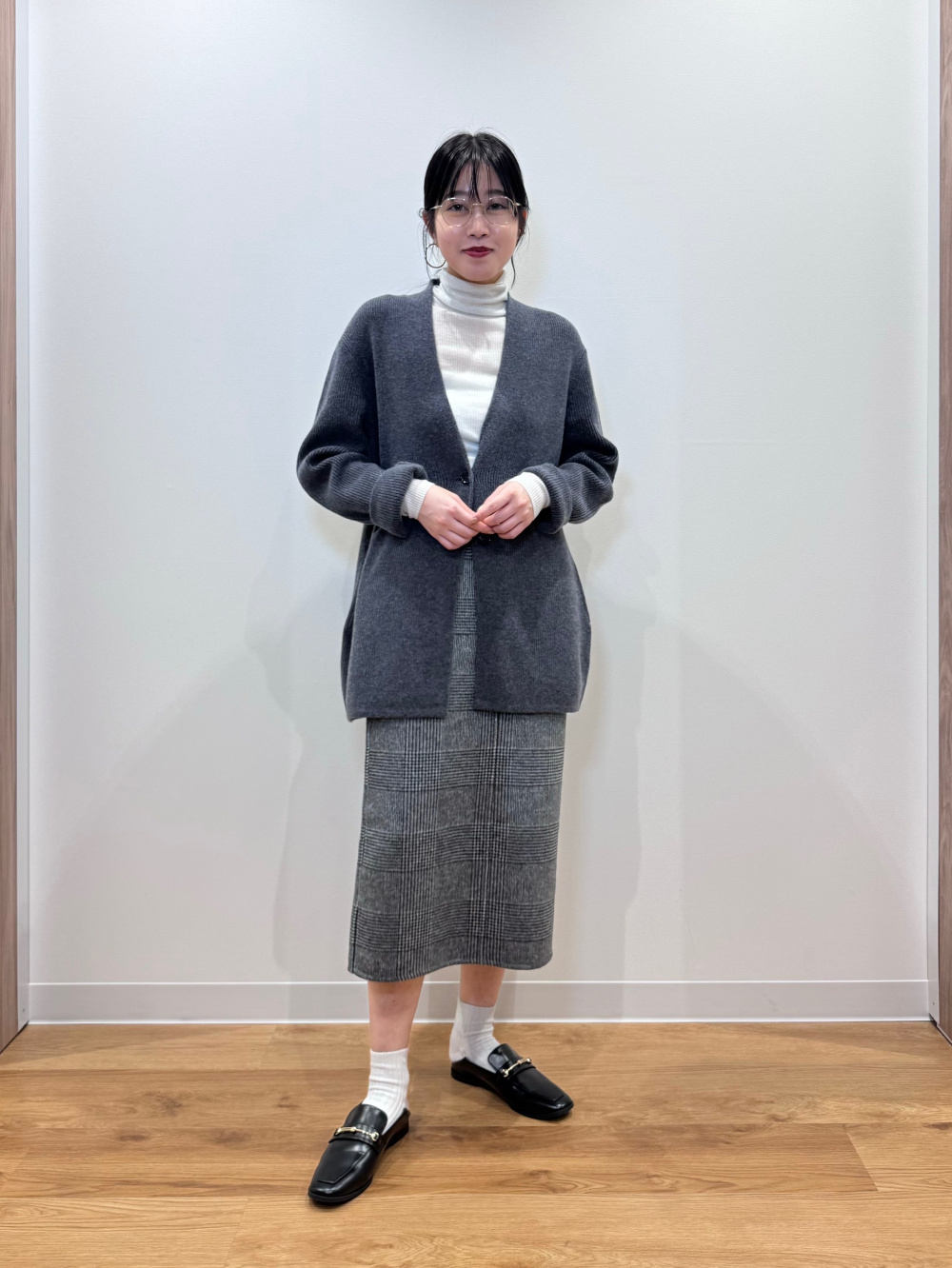 プラステ　ウールブレンドリラクシーダブルジャケット グレー　S PLST(プラステ)公式 | ウールブレンドリラクシーダブルジャケット