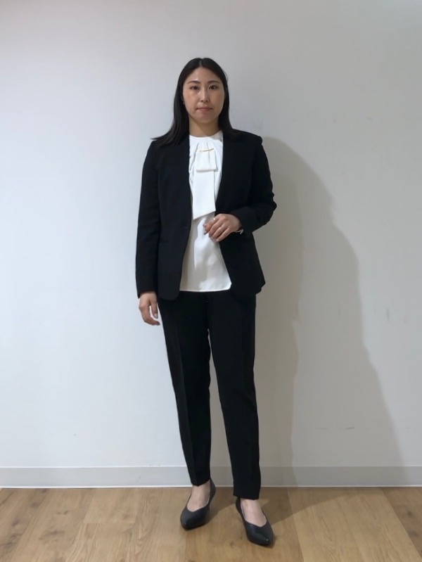 トリアセブレンドカラーレスジャケット、トリアセブレンドテーパード