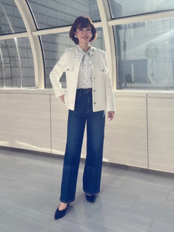 【タグ付き新品】PLST ツイードペプラムジャケットMサイズ PLST(プラステ)公式 | ツイードペプラムジャケット