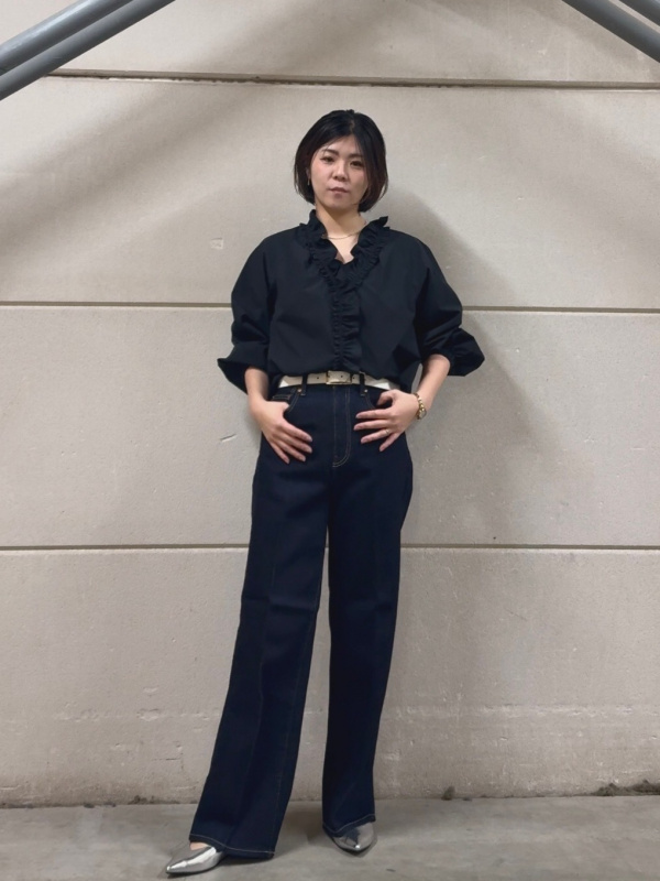 PLST プラステ ダブルボタン パンツ セットアップ ネイビー