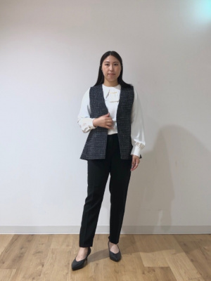 PLST(プラステ)公式 | ツイードペプラムジレ(レディース)