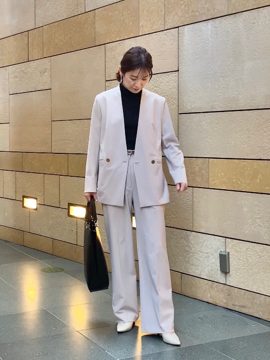 PLST ハイストレッチトリコットセットアップ☆ plst ハイストレッチトリコットカラーレスセットアップ