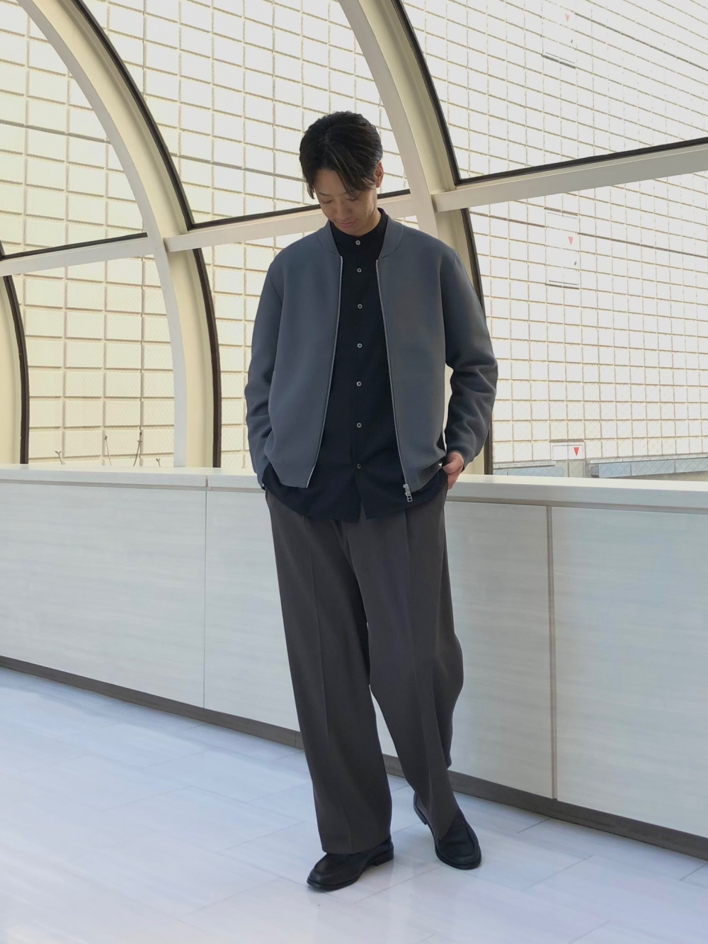 2024年モデル プレシャスニットメルトンノーカラージャケット、2024年