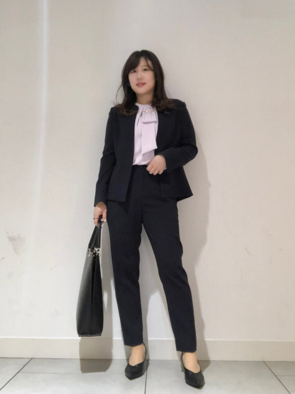 トリアセブレンドペプラムジャケット、トリアセブレンドテーパード