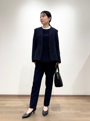 プラステ　ペプラムジャケット S PLST(プラステ)公式 | トリアセブレンドカラーレスジャケット