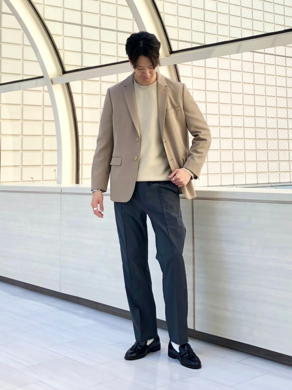 ハイツイストカルゼジャケット、PLUS STYLEパンツ（ウォーム