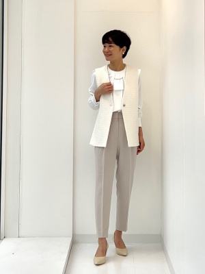 PLST(プラステ)公式 | ツイードペプラムジレ